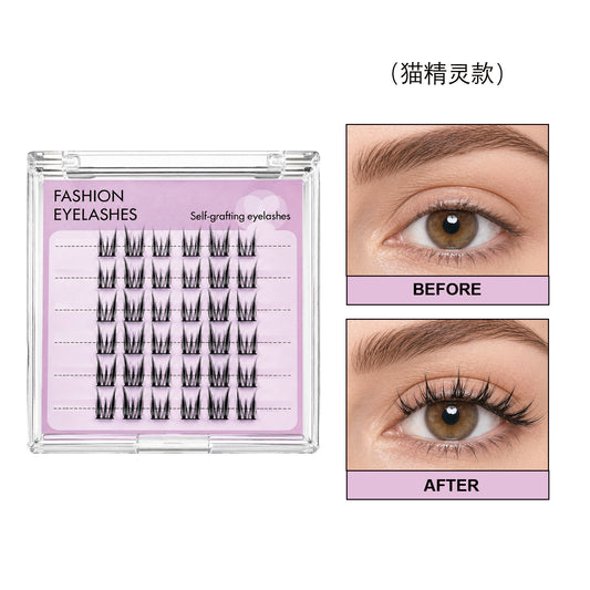 Self-Adhesive Cat Elf False Eyelashes - 36PCS - Image 2