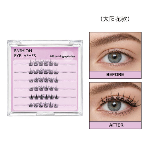 Self-Adhesive Sunflower False Eyelashes - 36PCS - Image 2