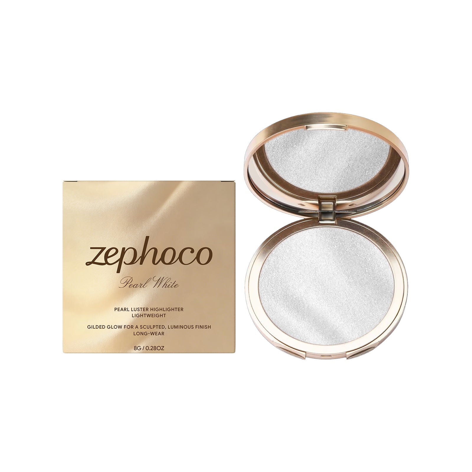 Gilded Highlighter Palette - Moonlight White - Image 1