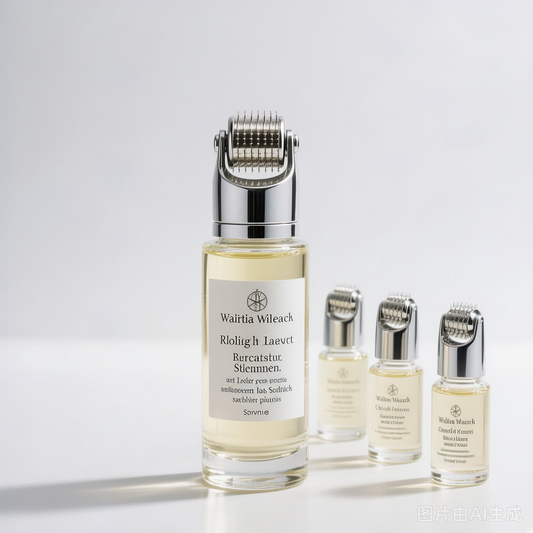 Microneedle Roller Anti-Wrinkle Serum - Hyaluronic & Copper Peptide - Lifestyle shot